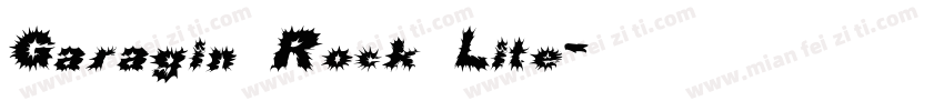 Garagin Rock Lite字体转换